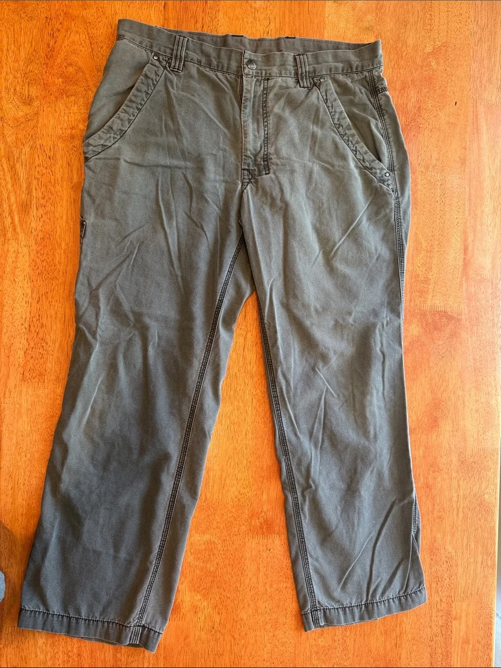 Men's 36 Short North Face Casual Straight-Leg Pants - Gray